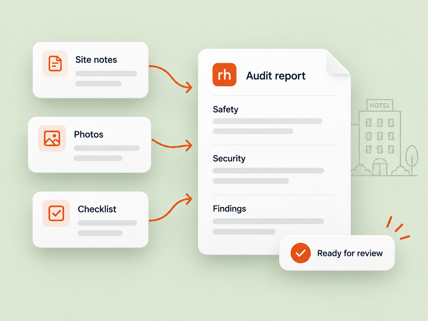 Illustration for the audit reporting assistant.